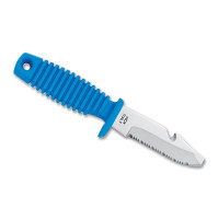 Shark 9PT knife - Inox - Blue Color - KV-ASRK09PT-B - AZZI SUB (ONLY SOLD IN LEBANON)